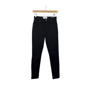 NWT Reformation High Rise Stretch Slim Jeans in Black Size 26